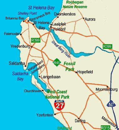 west coast map